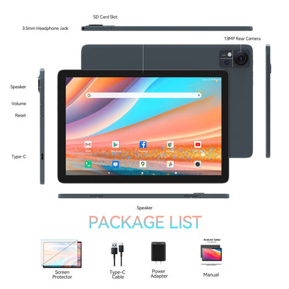 Tablet 10 Inch Android 13.0 Tablet 4G Cellular Tablet PC 2024 Latest Update 4G Phone Tablet 64GB + 4GB Storage Octa-Core Processor,Dual SIM Card Slot,Gps,Wifi,Bluetooth,1080P HD (Gray) Laptop Tablet