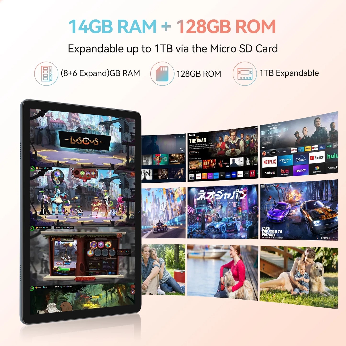 Tablet 10 Inch Android 13.0 Tablet 4G Cellular Tablet PC 2024 Latest Update 4G Phone Tablet 64GB + 4GB Storage Octa-Core Processor,Dual SIM Card Slot,Gps,Wifi,Bluetooth,1080P HD (Gray) Laptop Tablet