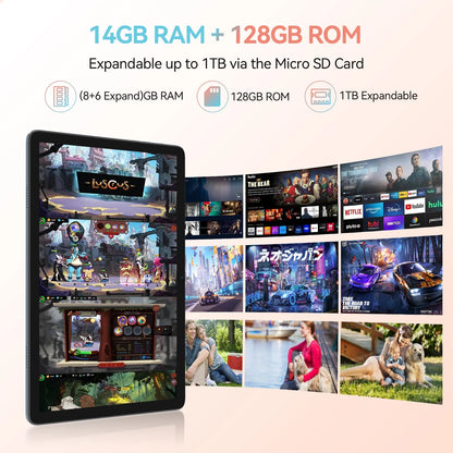 Tablet 10 Inch Android 13.0 Tablet 4G Cellular Tablet PC 2024 Latest Update 4G Phone Tablet 64GB + 4GB Storage Octa-Core Processor,Dual SIM Card Slot,Gps,Wifi,Bluetooth,1080P HD (Gray) Laptop Tablet