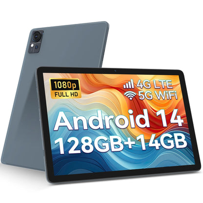 Tablet 10 Inch Android 13.0 Tablet 4G Cellular Tablet PC 2024 Latest Update 4G Phone Tablet 64GB + 4GB Storage Octa-Core Processor,Dual SIM Card Slot,Gps,Wifi,Bluetooth,1080P HD (Gray) Laptop Tablet