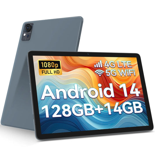 Tablet 10 Inch Android 13.0 Tablet 4G Cellular Tablet PC 2024 Latest Update 4G Phone Tablet 64GB + 4GB Storage Octa-Core Processor,Dual SIM Card Slot,Gps,Wifi,Bluetooth,1080P HD (Gray) Laptop Tablet